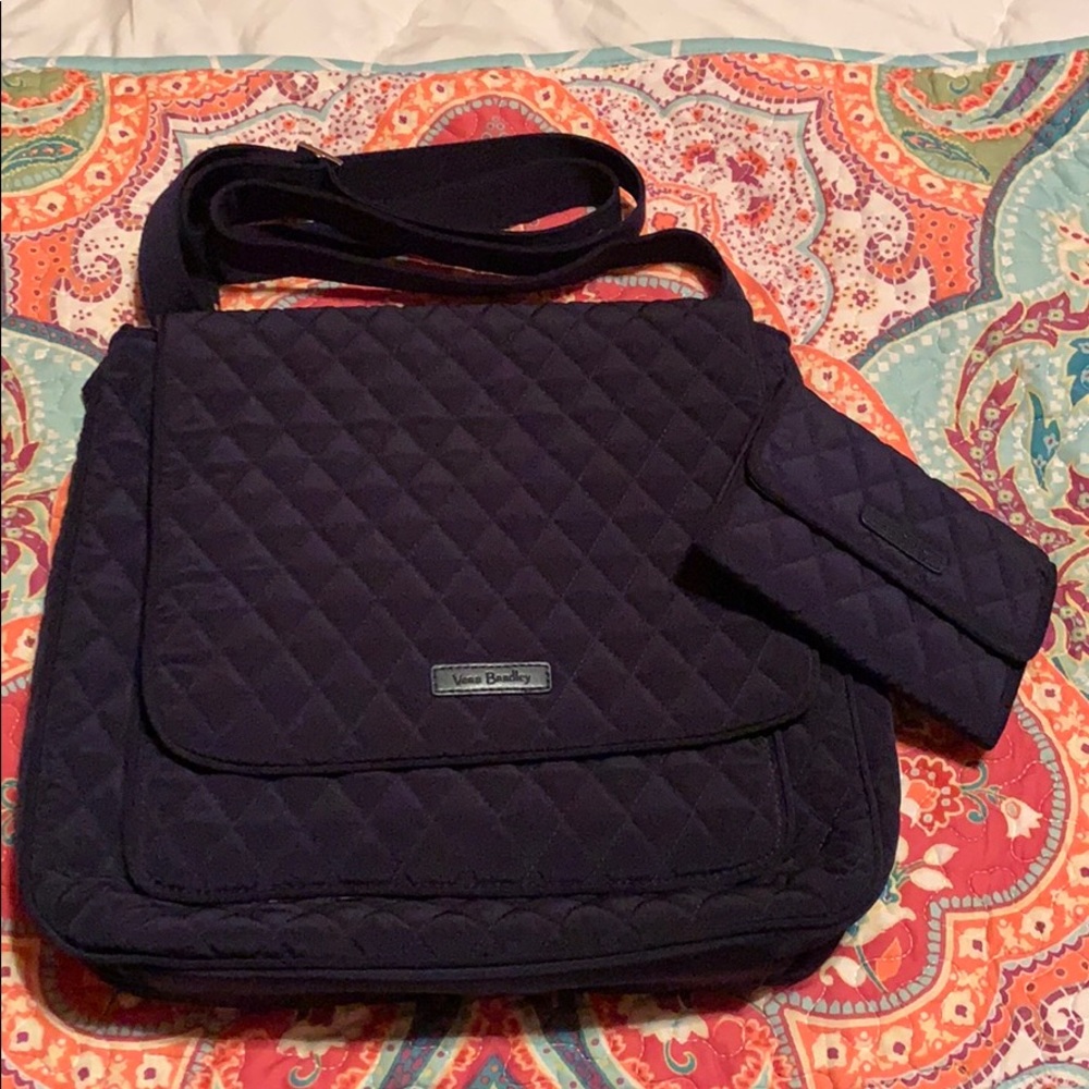 Vera Bradley Quilted  Handbag and Matching Wallet